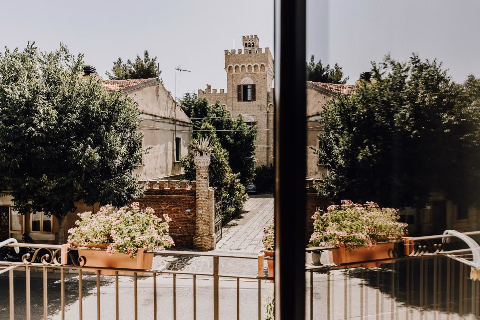 Il giardino della struttura a Vasto